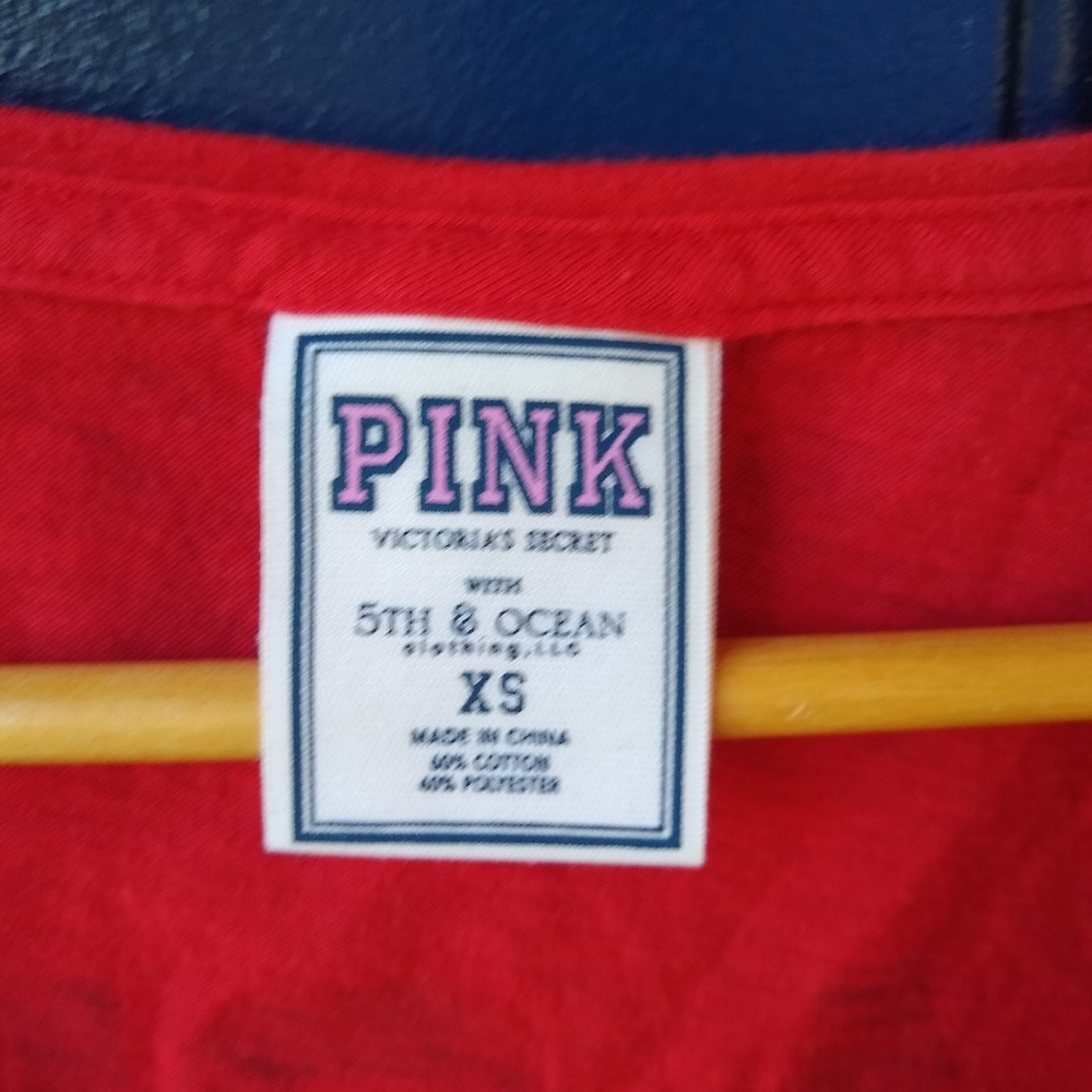 PINK | ANGELS out of your league baseball tee - Picture 3 of 6